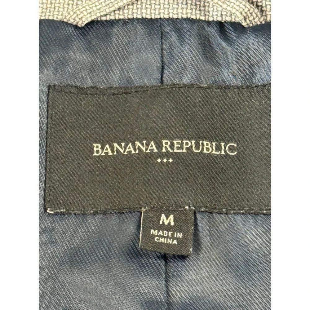 Banana Republic Mens Grey Cotton Car Coat Mac Jacket Medium RN54023‎